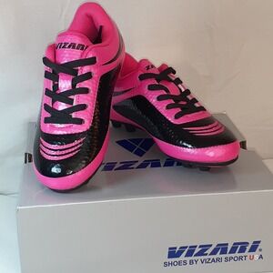 Vizari Infinity FG Girls Toddler Size 9 Kids Soccer Cleats Pink Black New in box